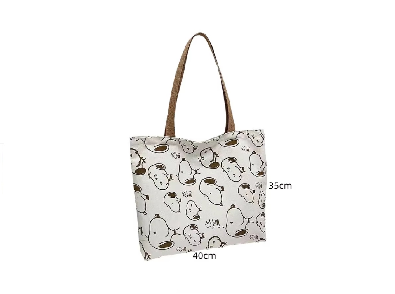 Bolsas Totebag Snoopy Blanco. - Imagen 3