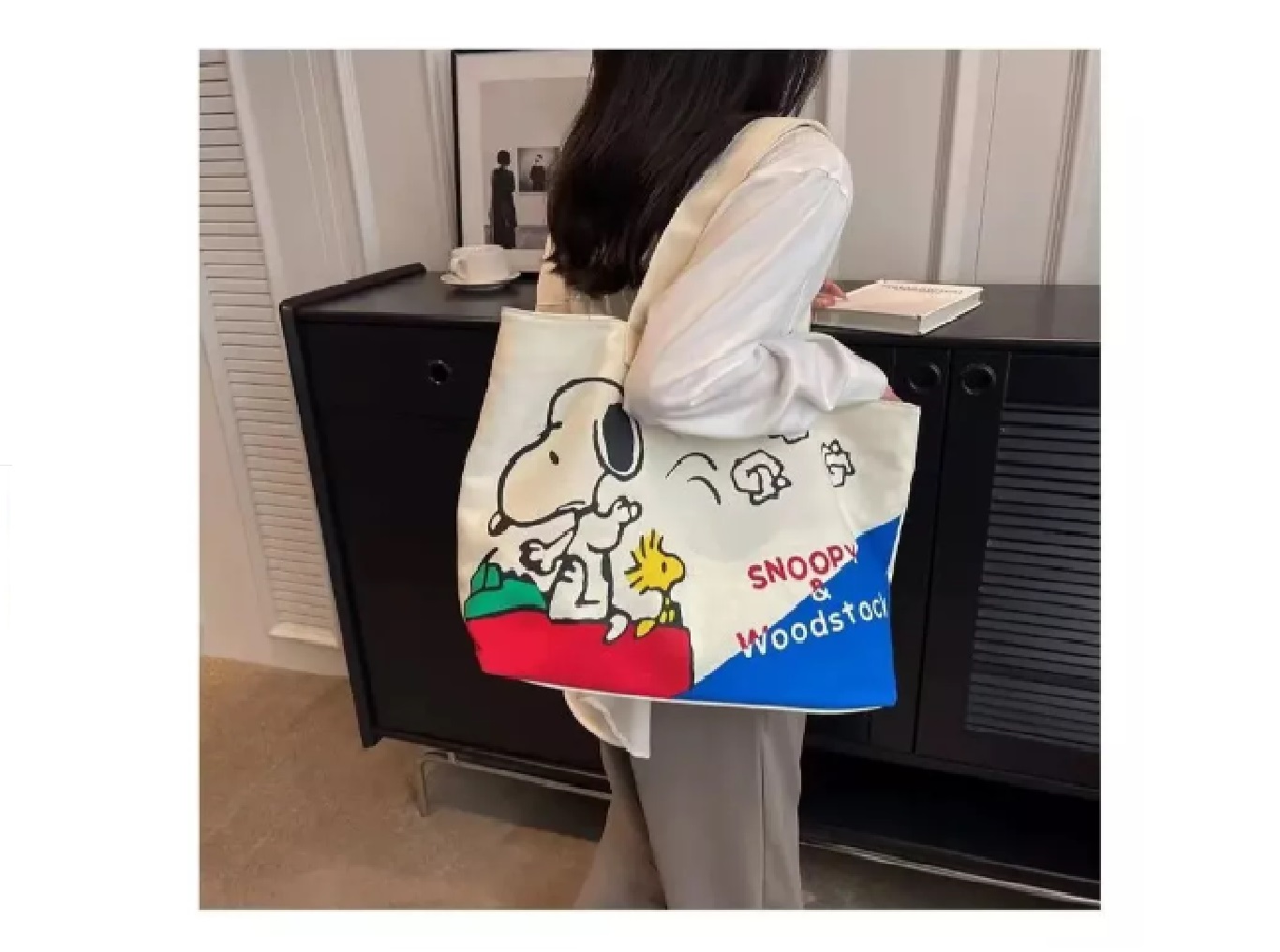 Bolsa Totebag Snoopy y Woodstock. - Imagen 3