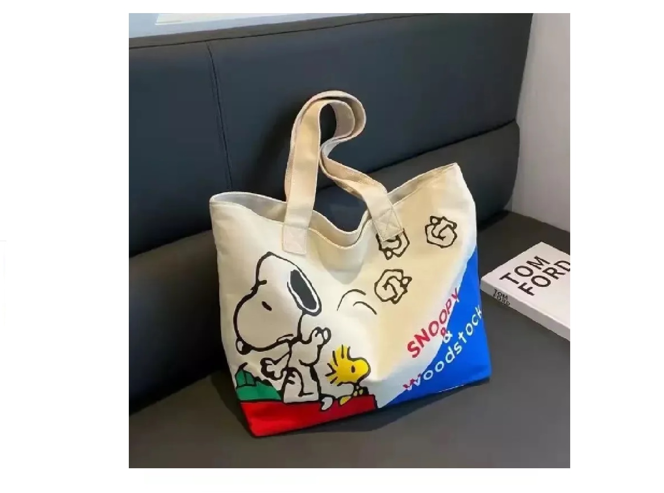 Bolsa Totebag Snoopy y Woodstock. - Imagen 4