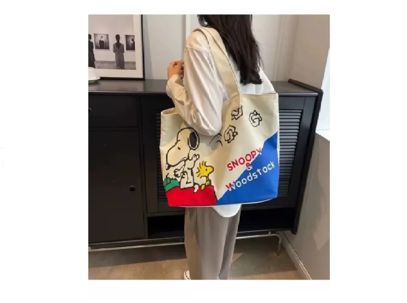 Bolsa Totebag Snoopy y Woodstock. - Imagen 5